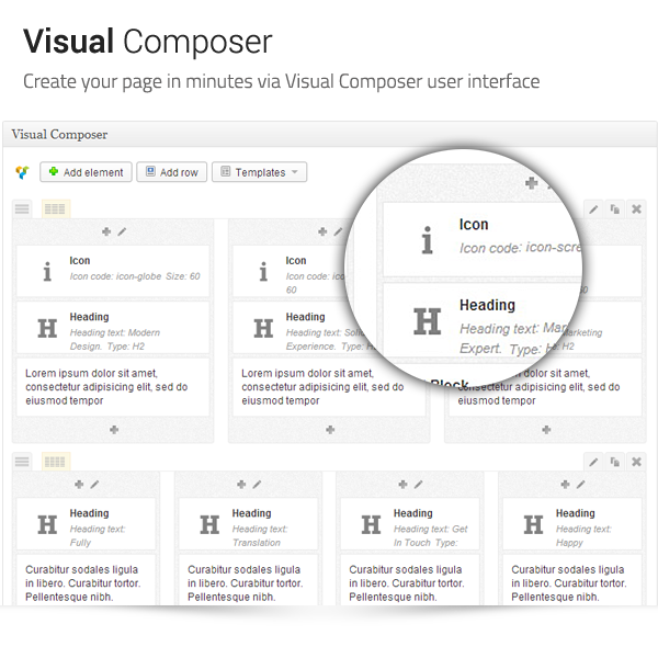 Archtek: Visual Composer - Create your page in minutes via Visual Composer user interface
