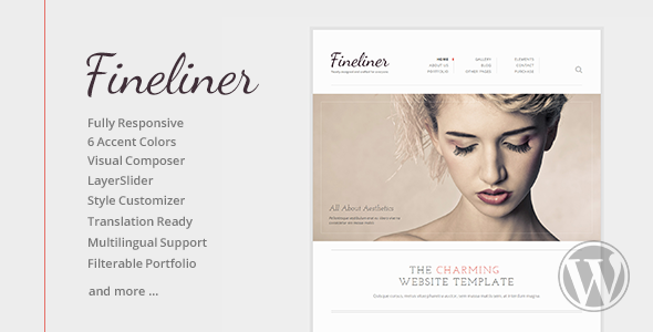 Fineliner - Responsive Portfolio WordPress Theme Fineliner - Responsive Portfolio WordPress Theme