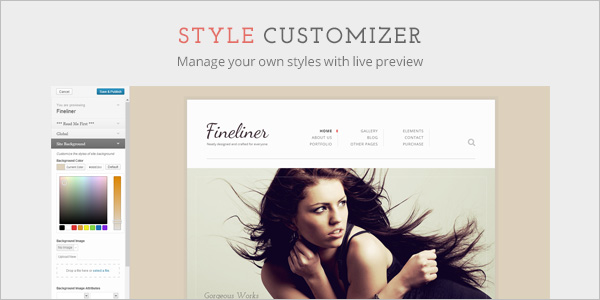Style Customizer - Manage your own styles with live preview